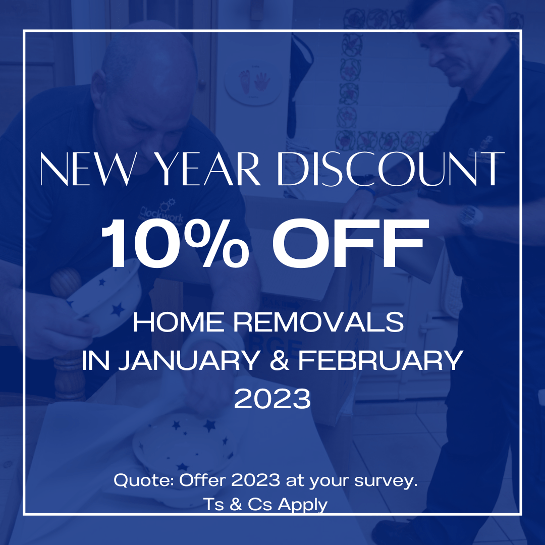 10% Off Home Removals this January and February!