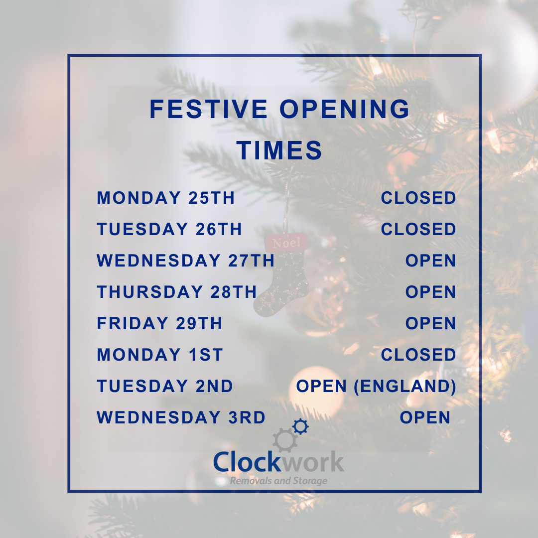 Our Festive Opening Times